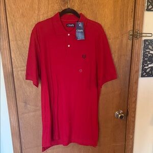 Chaps Men's Red Short-Sleeve Polo Shirt